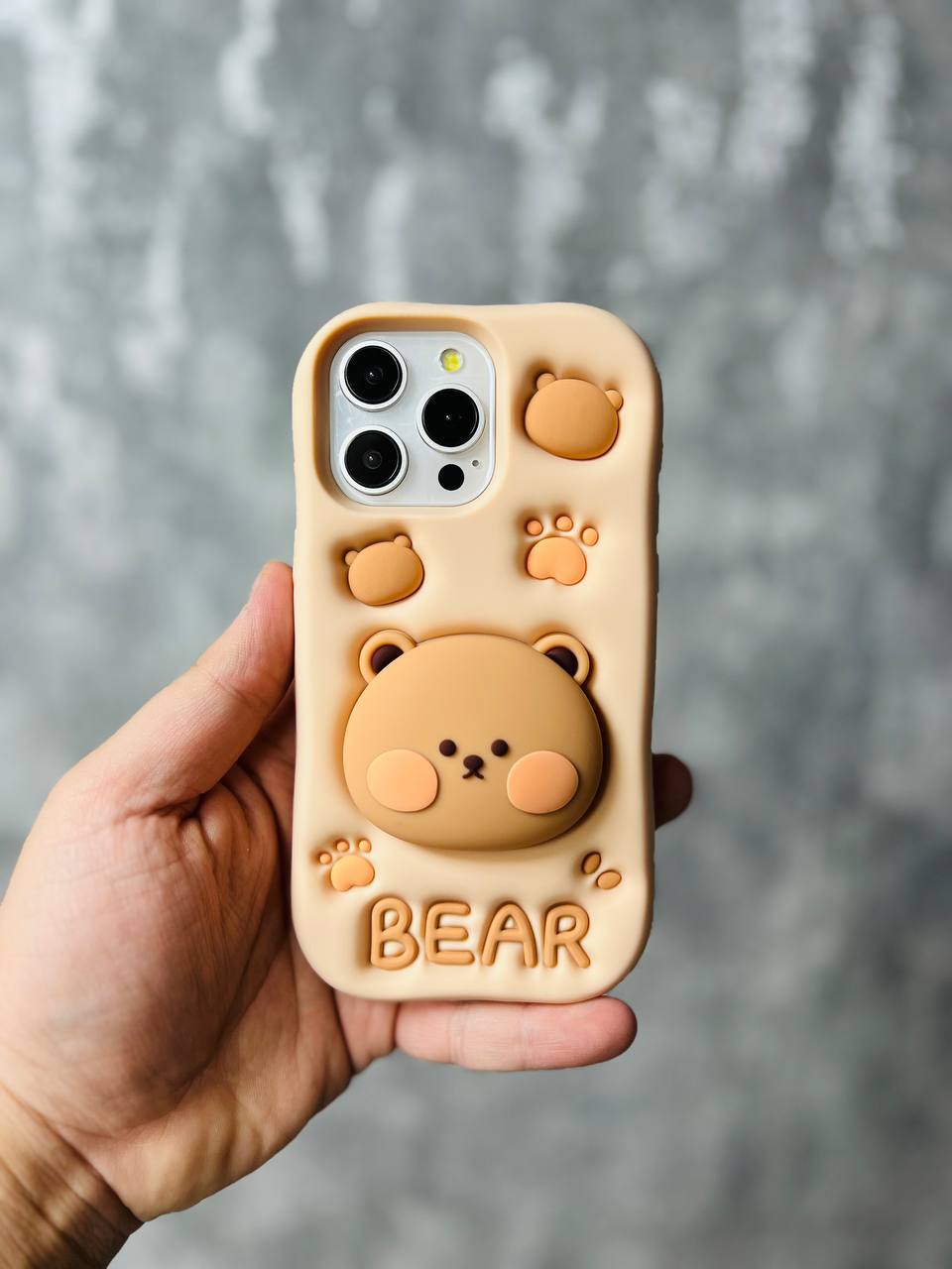 قاب سیلیکونی طرح خرس