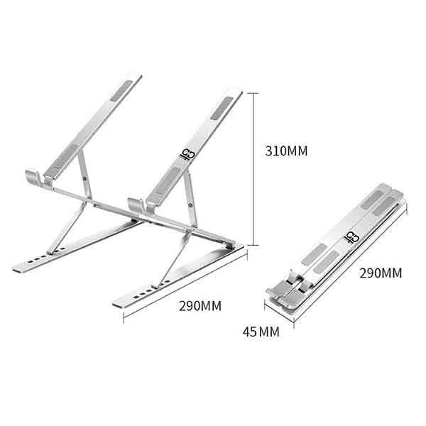 پایه لپ تاپ تاشو و قابل تنظیم ۶ حالته