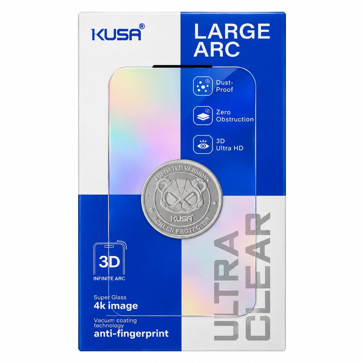 گلس KUSA آیفون 18 Fold مدل Large Arc Ultra Clear