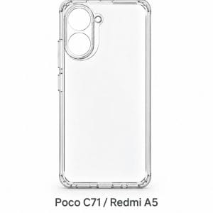 قاب ژله‌ای شفاف Poco C71 و Redmi A5 | کاور ضد ضربه